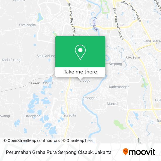 Perumahan Graha Pura Serpong Cisauk map