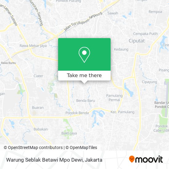 Warung Seblak Betawi Mpo Dewi map