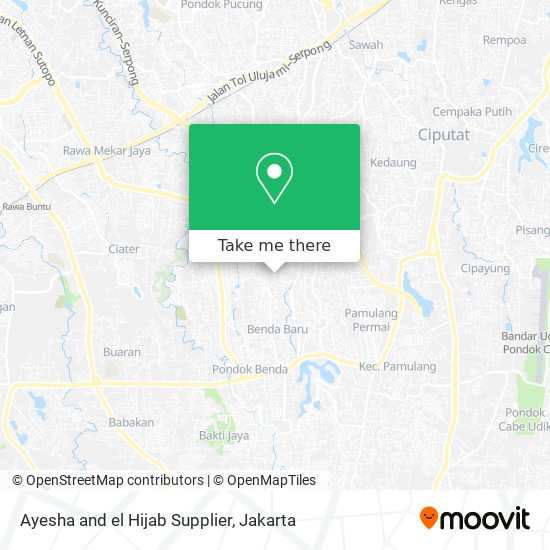 Ayesha and el Hijab Supplier map