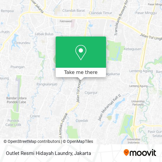 Outlet Resmi Hidayah Laundry map