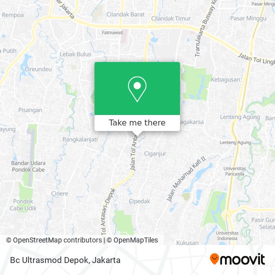 Bc Ultrasmod Depok map