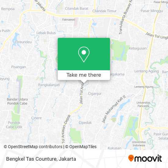 Bengkel Tas Counture map