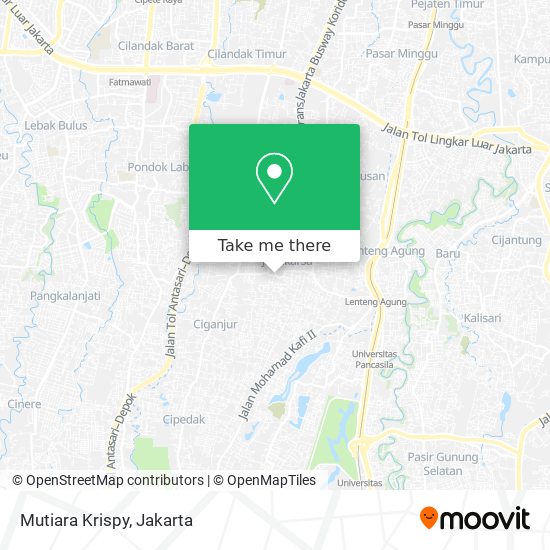 Mutiara Krispy map