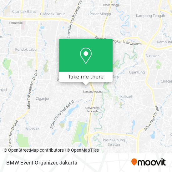 BMW Event Organizer map