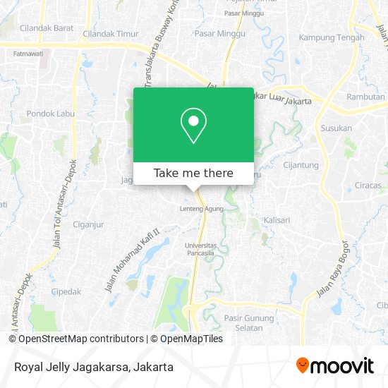 Royal Jelly Jagakarsa map