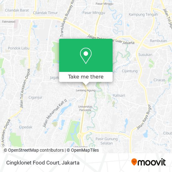 Cingklonet Food Court map