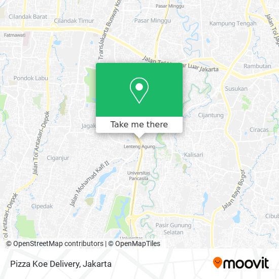 Pizza Koe Delivery map