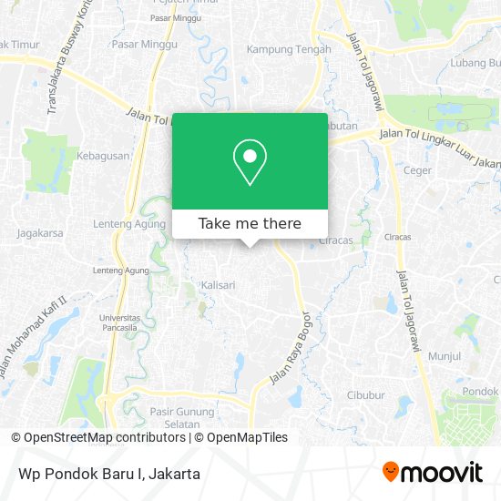 Wp Pondok Baru I map