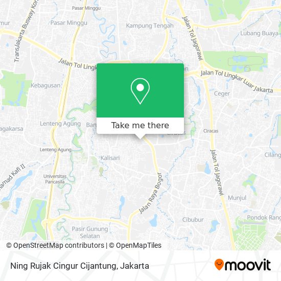 Ning Rujak Cingur Cijantung map