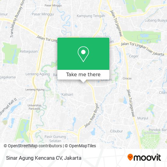 Sinar Agung Kencana CV map