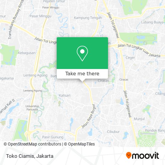 Toko Ciamis map