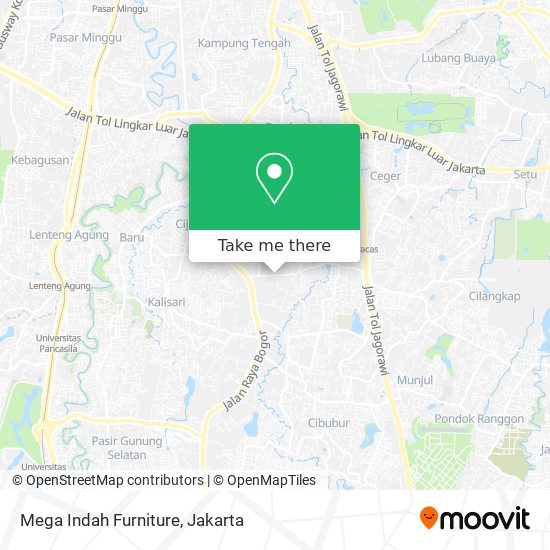 Mega Indah Furniture map
