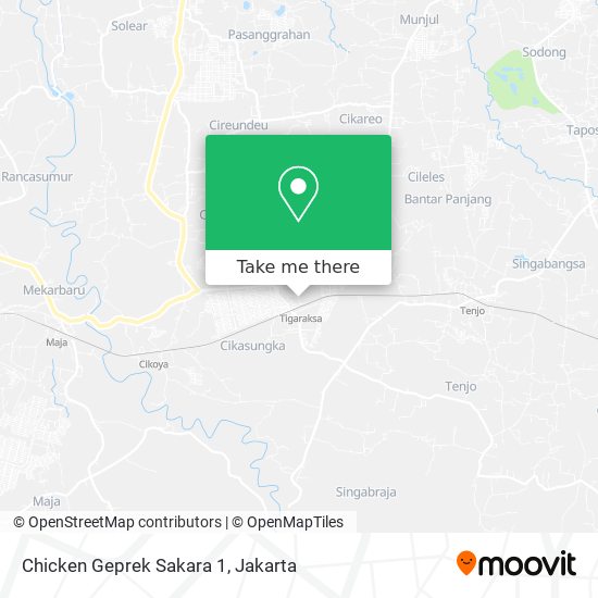 Chicken Geprek Sakara 1 map