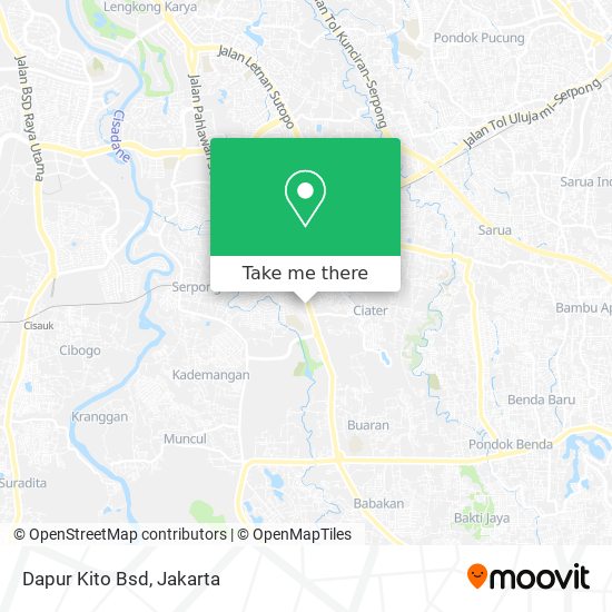 Dapur Kito Bsd map