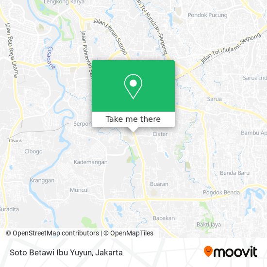 Soto Betawi Ibu Yuyun map