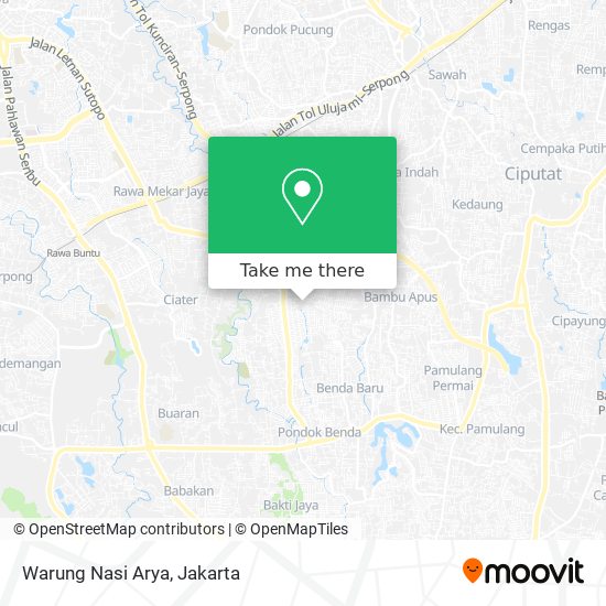 Warung Nasi Arya map