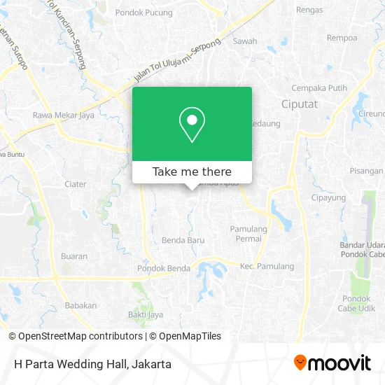 H Parta Wedding Hall map