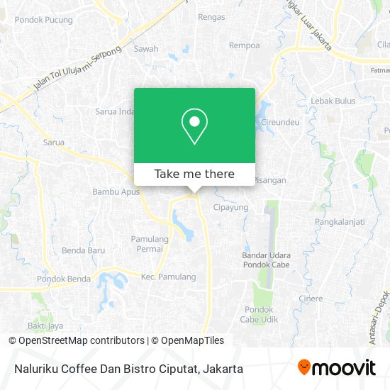 Naluriku Coffee Dan Bistro Ciputat map