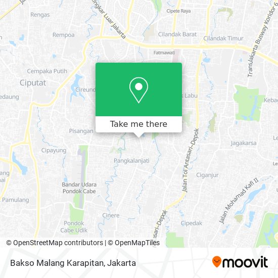 Bakso Malang Karapitan map