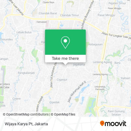 Wijaya Karya Pt map