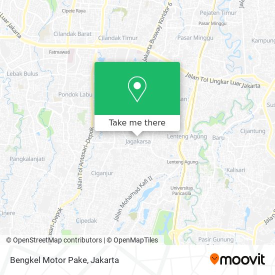 Bengkel Motor Pake map