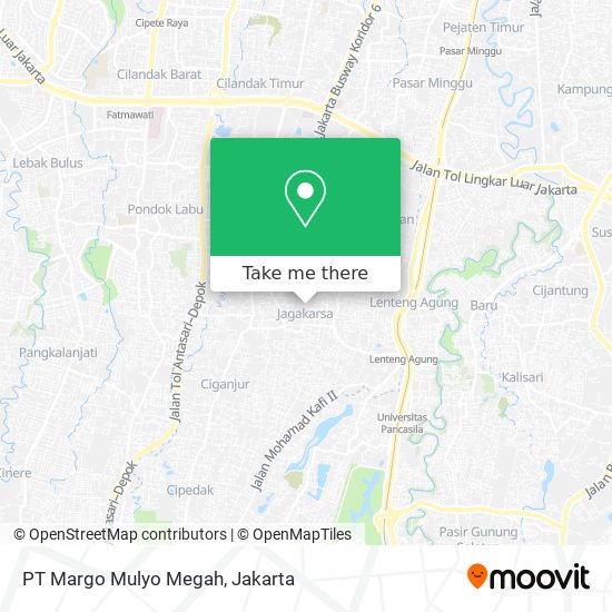PT Margo Mulyo Megah map