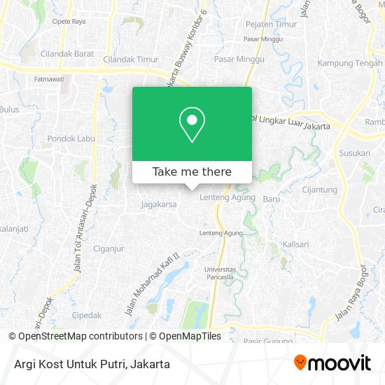 Argi Kost Untuk Putri map