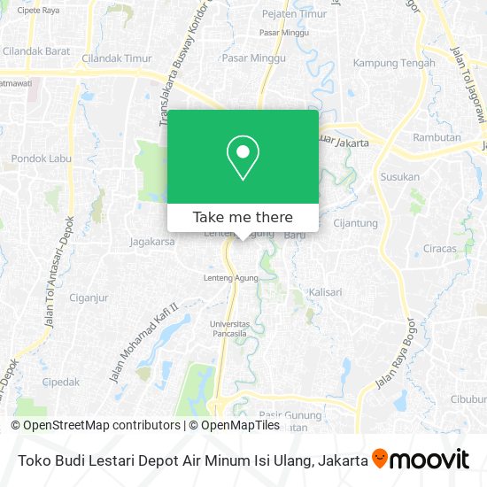 Toko Budi Lestari Depot Air Minum Isi Ulang map