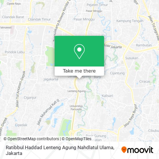 Ratibbul Haddad Lenteng Agung Nahdlatul Ulama map