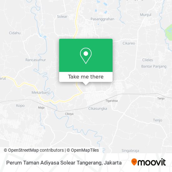 Perum Taman Adiyasa Solear Tangerang map