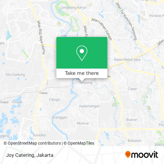 Joy Catering map