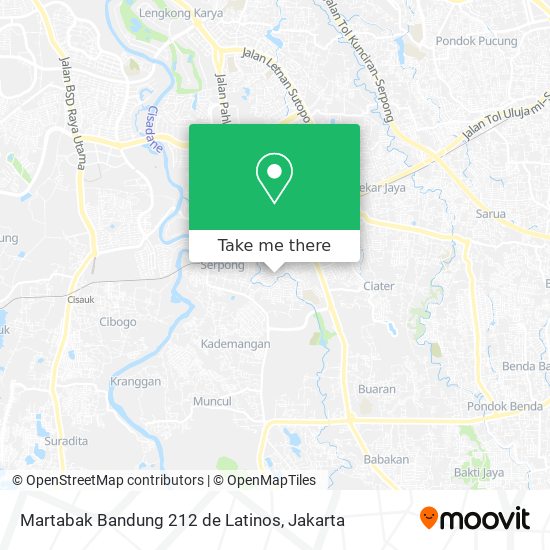 Martabak Bandung 212 de Latinos map