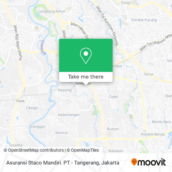 Asuransi Staco Mandiri. PT - Tangerang map