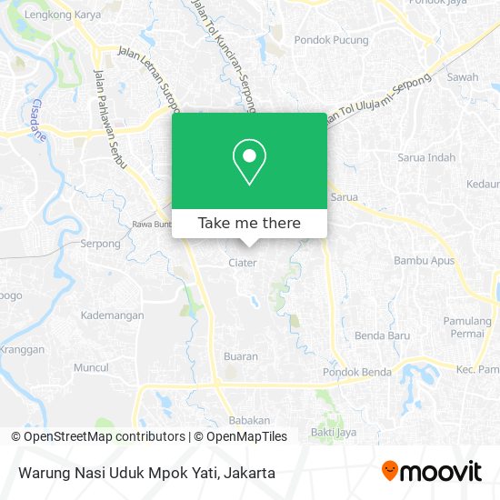 Warung Nasi Uduk Mpok Yati map
