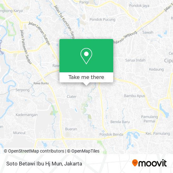 Soto Betawi Ibu Hj Mun map
