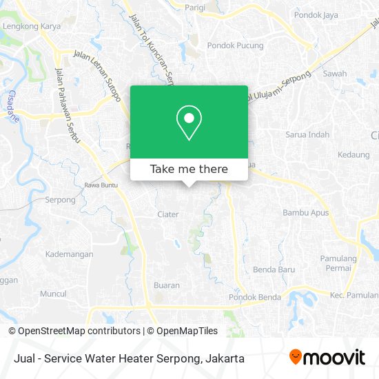 Jual - Service Water Heater Serpong map