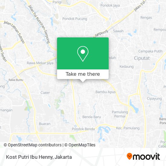 Kost Putri Ibu Henny map