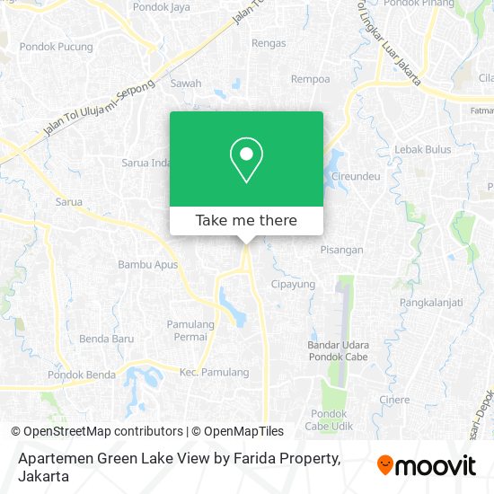 Apartemen Green Lake View by Farida Property map