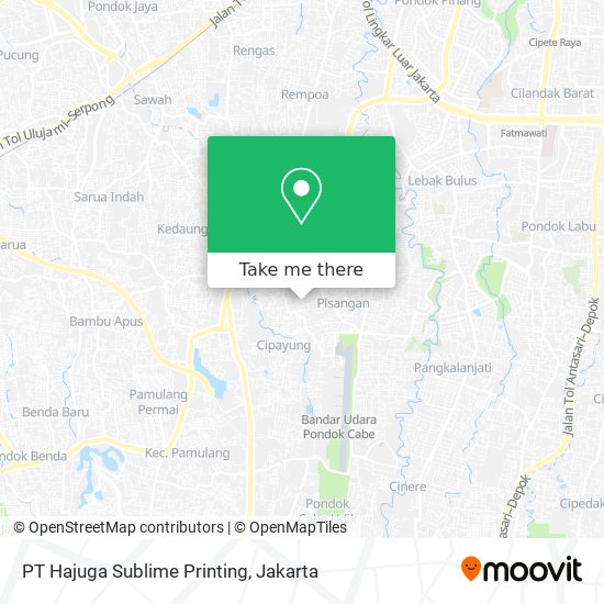 PT Hajuga Sublime Printing map