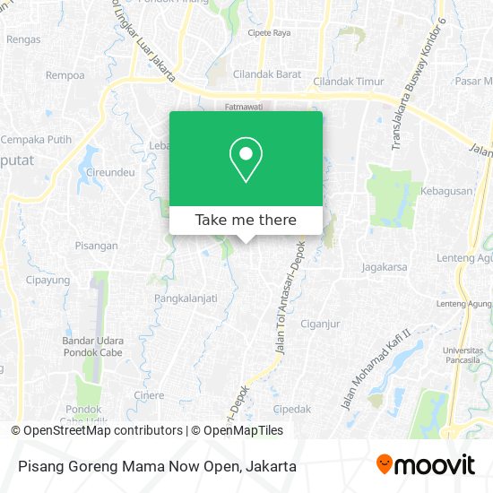 Pisang Goreng Mama Now Open map