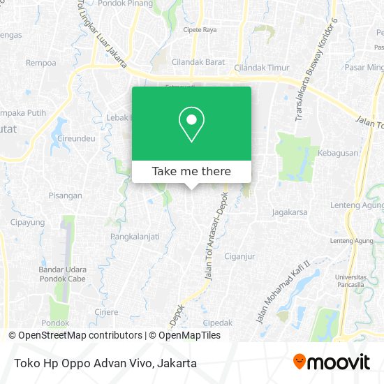Toko Hp Oppo Advan Vivo map