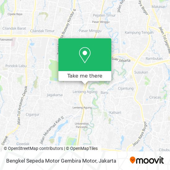 Bengkel Sepeda Motor Gembira Motor map