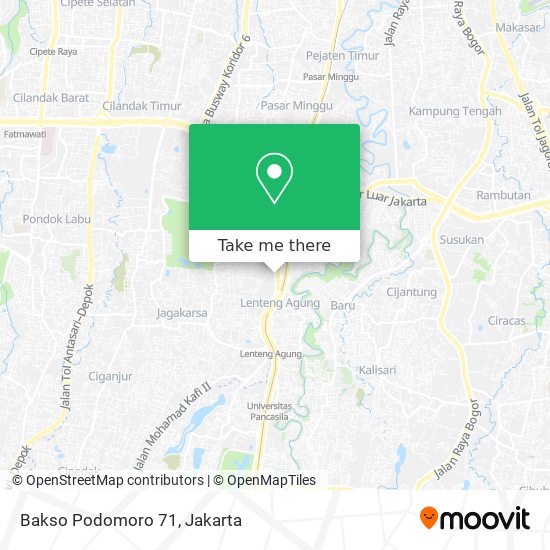 Bakso Podomoro 71 map