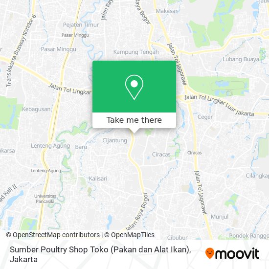 Sumber Poultry Shop Toko (Pakan dan Alat Ikan) map