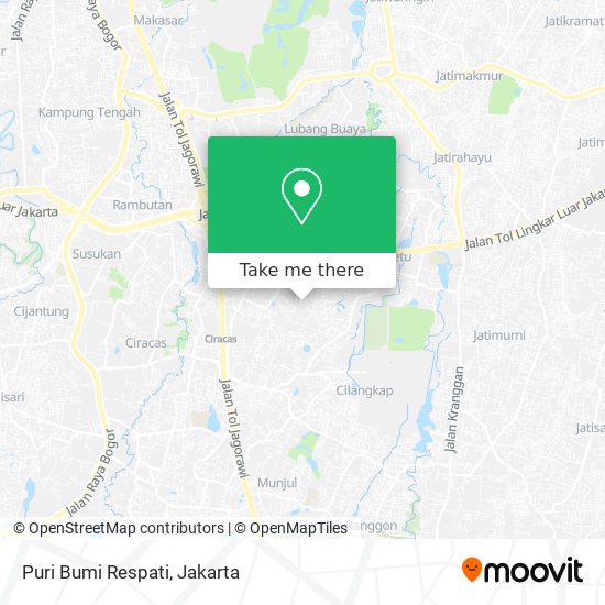 Puri Bumi Respati map