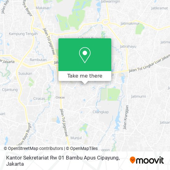Kantor Sekretariat Rw 01 Bambu Apus Cipayung map