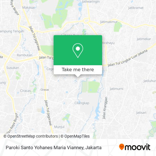 Paroki Santo Yohanes Maria Vianney map