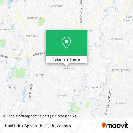 Nasi Uduk Spesial Ibu Hj Uti map