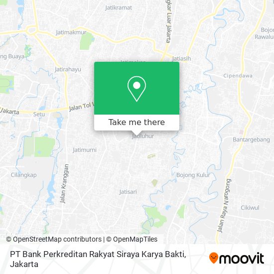 PT Bank Perkreditan Rakyat Siraya Karya Bakti map