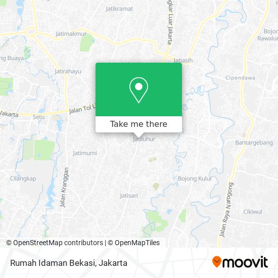 Rumah Idaman Bekasi map